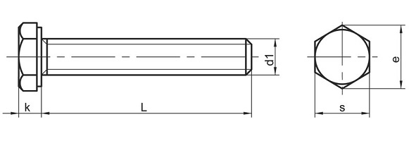 ASTM A453 Grade 660 Hex Screws to DIN 933